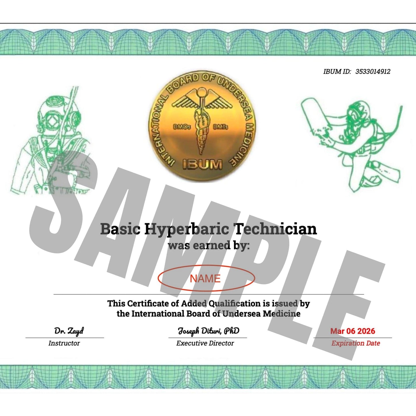 Hyperbaric Technician Training