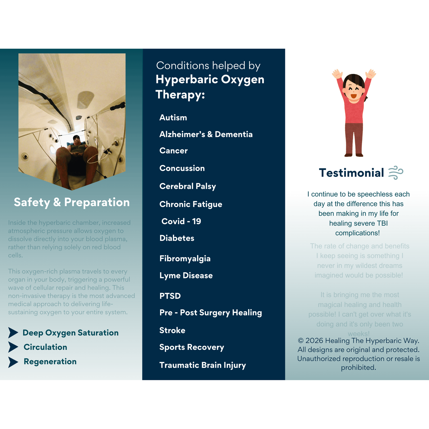 HBOT Overview Branded Brochures for Wellness Centers