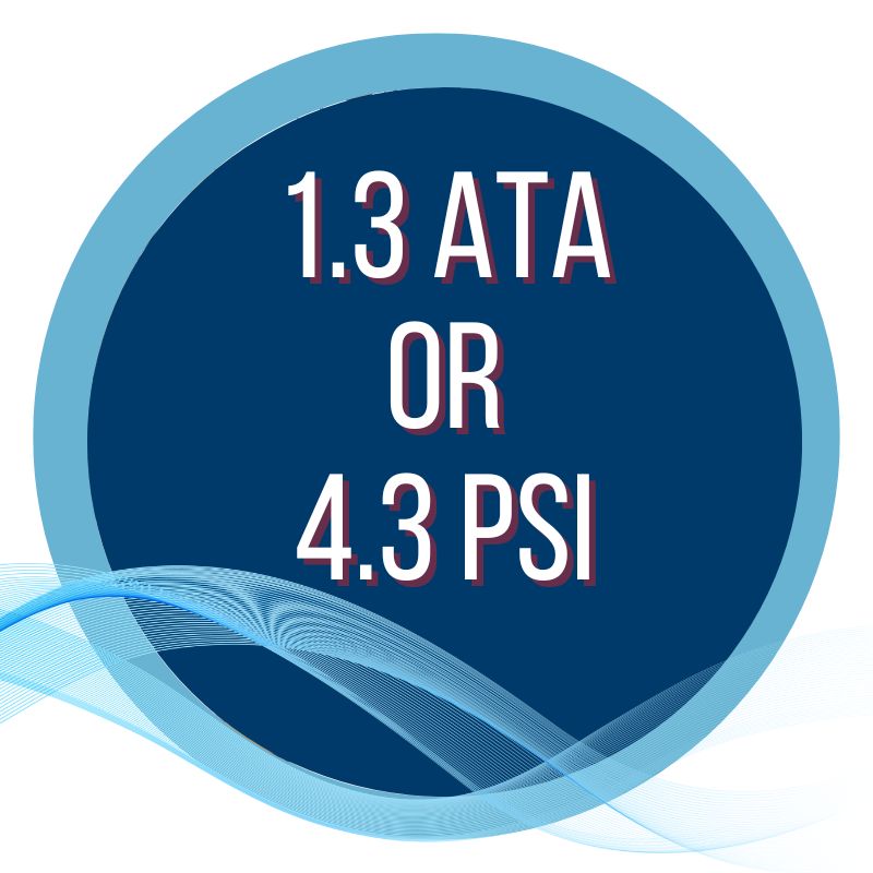 1.3 ATA or 4.3 PSI Hyperbaric Chambers
