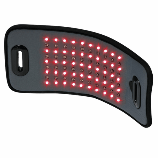 LS PRO Systems T90 red light therapy pad illuminating powerful red and infrared LEDs