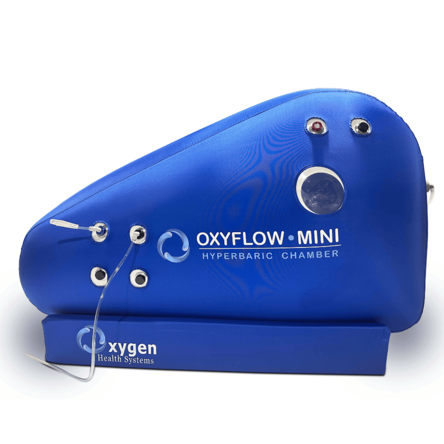 Oxygen Health Systems Oxyflow Mini hyperbaric chamber sitting lying