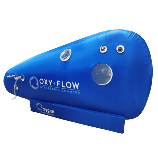 Oxygen Health Systems Oxyflow soft sitting hyperbaric chamber sitting lying