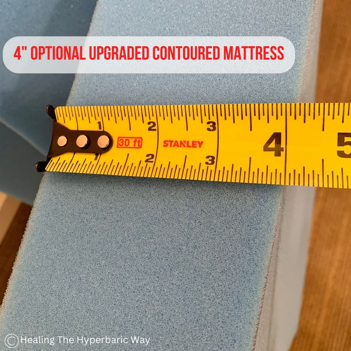 4" Contoured Mat for Hyperbaric Chamber- Healing The Hyperbaric Way